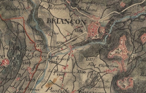 carte etat major briançon